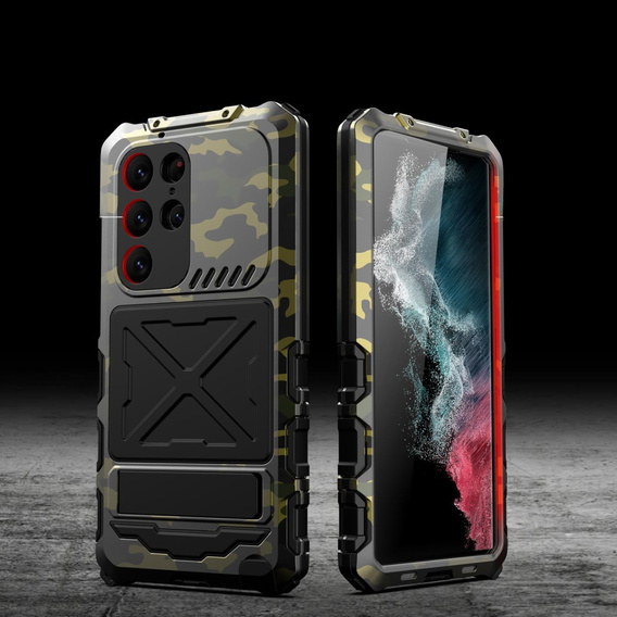 Armored case for Samsung Galaxy S23 Ultra, R-JUST Moro, black
