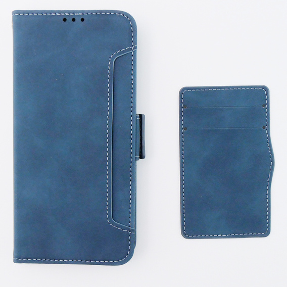 Flip case for Motorola Moto G54 5G, Card Slot, blue