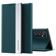 Flip case for Samsung Galaxy M23 5G / M13, Side Magnetic, green