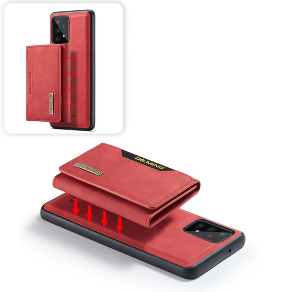 Case for Samsung Galaxy A53 5G, DG.MING 2in1, red