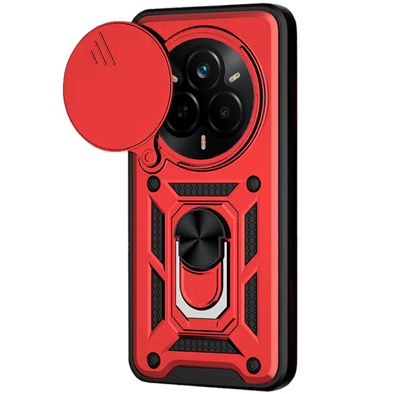 Case for Realme 14 Pro+ 5G, CamShield Slide, red