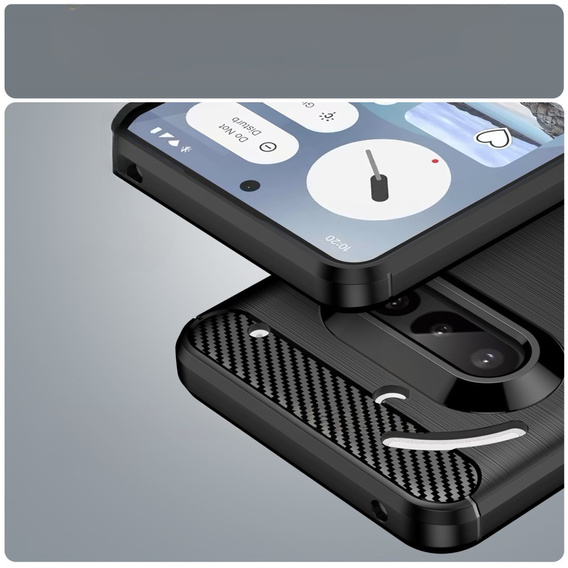 Case for Nothing Phone 3A, Carbon, black