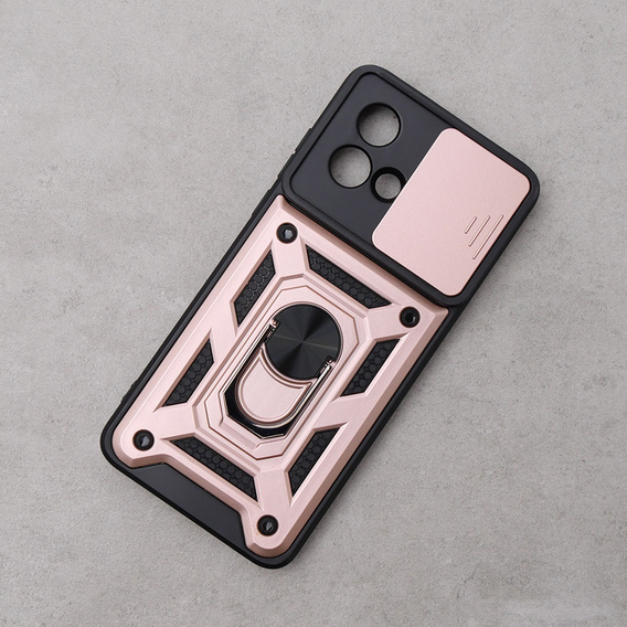 Case for Motorola Moto G84 5G, CamShield Slide, pink rose gold