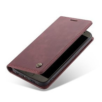 CASEME case for Samsung Galaxy S7, Leather Wallet Case, maroon