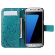 Flip case for Samsung Galaxy S7 Edge, Butterfly, blue
