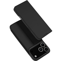 Dux Ducis case for iPhone 17 Pro, Skin Pro, with flap, with card slot, black