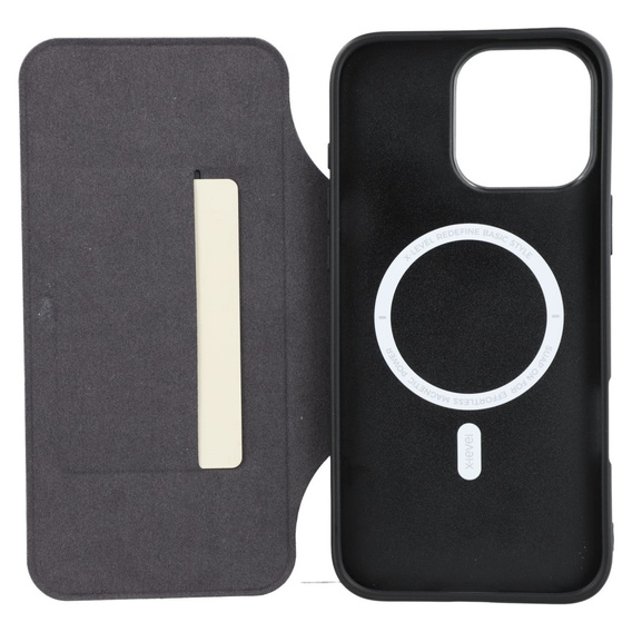 X-LEVEL Case for iPhone 16 Pro, Magnetic Card Holder, grey