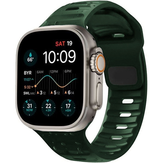 Hollow strap for Apple Watch 1/2/3/4/5/6/7/8/SE/ULTRA 42/44/45/49MM, Green