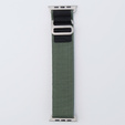Nylon Strap for Apple Watch 1/2/3/4/5/6/7/8/SE/ULTRA 42/44/45/49mm, Green / Black