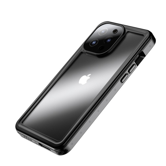 IP68 Waterproof Case for iPhone 13 Pro Max, Redpepper Pro, black