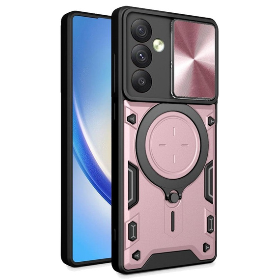 Armor case for Samsung Galaxy A54 5G, CamShield Slide, pink rose gold