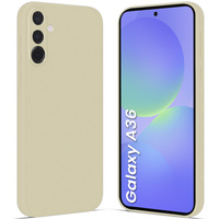 Case for Samsung Galaxy A36 5G, Silicone Lite, beige