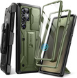 Rugged Case for Samsung Galaxy S25 Ultra – Tongate MECH Series Belt Clip, green