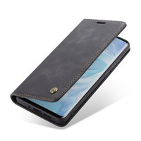 CASEME case for Huawei P30 Pro, Leather Wallet Case, black