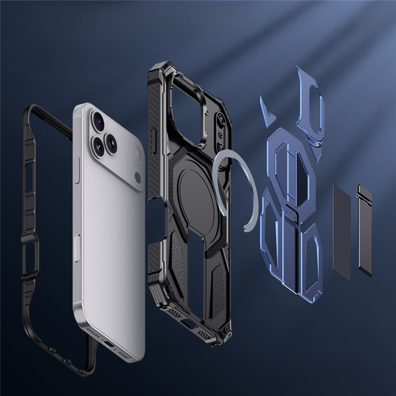 MagSafe-compatible protective case with stand for iPhone 17 Pro Max