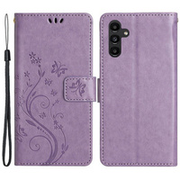 Flip case for Samsung Galaxy A55 5G, Wallet, Butterfly, purple