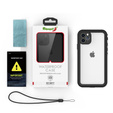IP68 Waterproof Case for iPhone 11 Pro, Redpepper Dot+, black