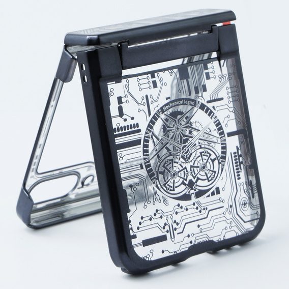 Case for Samsung Galaxy Z Flip 5 5G, Mechanical Legend, black