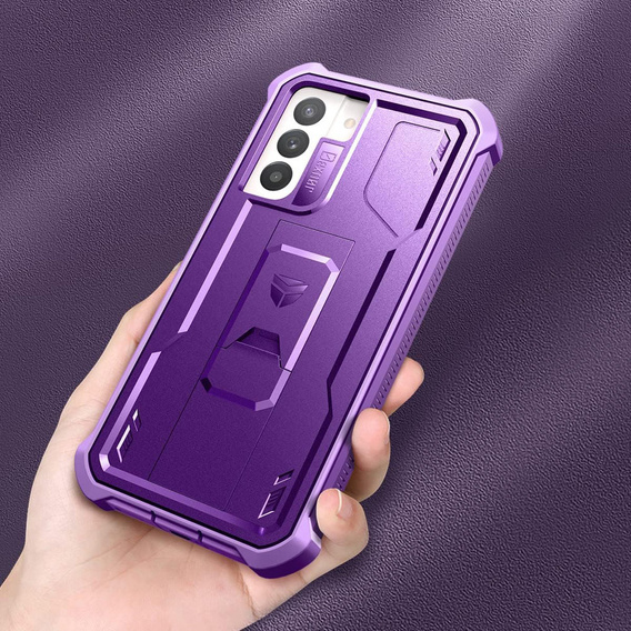 Armored case for Samsung Galaxy S21 FE, Dexnor Full Body, purple