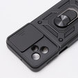 Case for Motorola Moto G54 5G, CamShield Slide, black