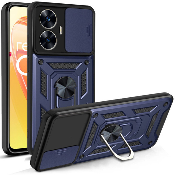 Case for Realme C55, CamShield Slide, blue