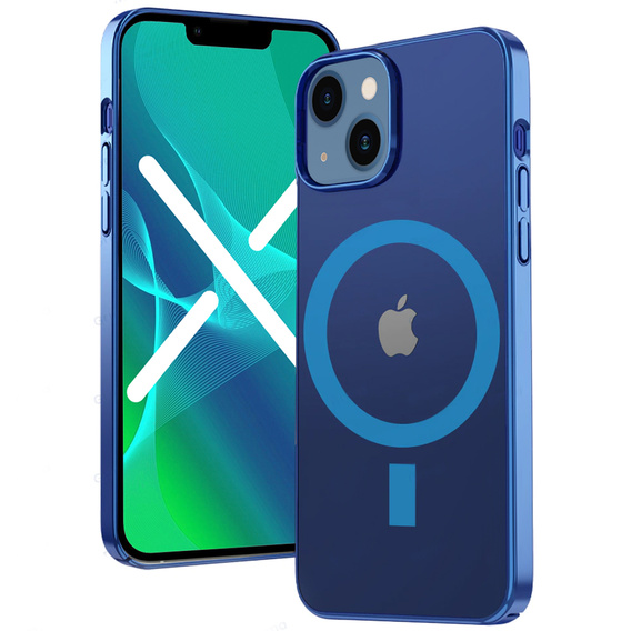 Case for iPhone 13, ERBORD Hybrid MagSafe Case, blue