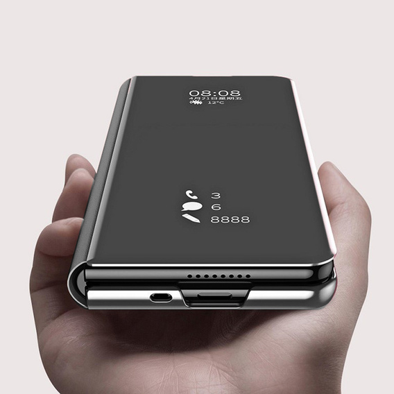 Case for Samsung Galaxy Z Fold3 5G, Clear View, black