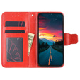 Flip case for TCL 305i, PU Leather Wallet Case, red