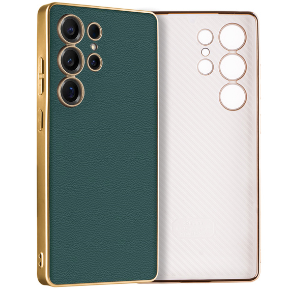 Case for Samsung Galaxy S25 Ultra, GKK Leather, green
