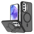 Skin-touch case with MagSafe stand for Samsung Galaxy A37 5G, black