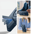 Armored case for Samsung Galaxy S25, Dexnor CamProtect MagSafe, blue (Two frames)
