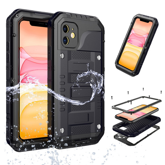 Armored case for iPhone 11, R-JUST, black
