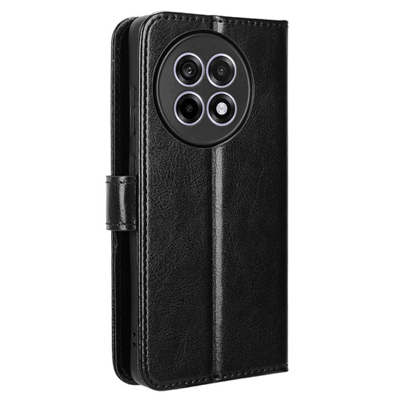 Flip case for OnePlus 13R, Crazy Horse Wallet, black