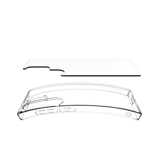 Spigen case for Samsung Galaxy S25 Ultra, Ultra Hybrid, transparent + 9H Tempered Glass