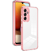 Case for Samsung Galaxy A14 5G, Fusion Hybrid, transparent / pink
