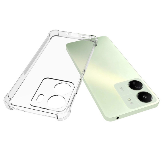 Case for Xiaomi Redmi 13C / Poco C65, Dropproof, transparent