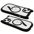 Case for iPhone 15, for MagSafe, Cute Cat, black + Screen Glass