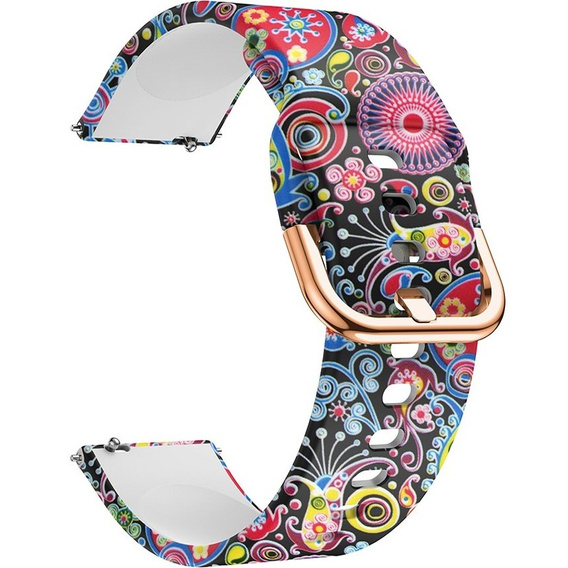 Smooth strap for Samsung Galaxy Watch Active 22mm, Colorful Jellyfish