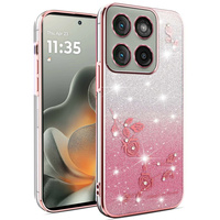 Glitter Flower case for Motorola Edge 70