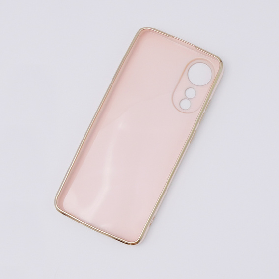 Case for Oppo A78 4G, Glamour CamShield, pink rose gold