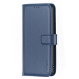 Flip case for Samsung Galaxy A25 5G, BINFEN Wallet, blue + 9H glass