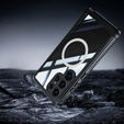 Case for Samsung Galaxy S25 Ultra, Shockproof, with glass, for MagSafe, black