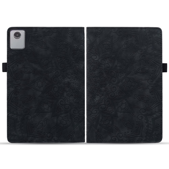 Flap case for Lenovo Tab M11, flower, black