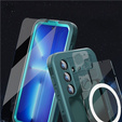 Waterproof case for Samsung Galaxy S24, Redpepper, for MagSafe, blue
