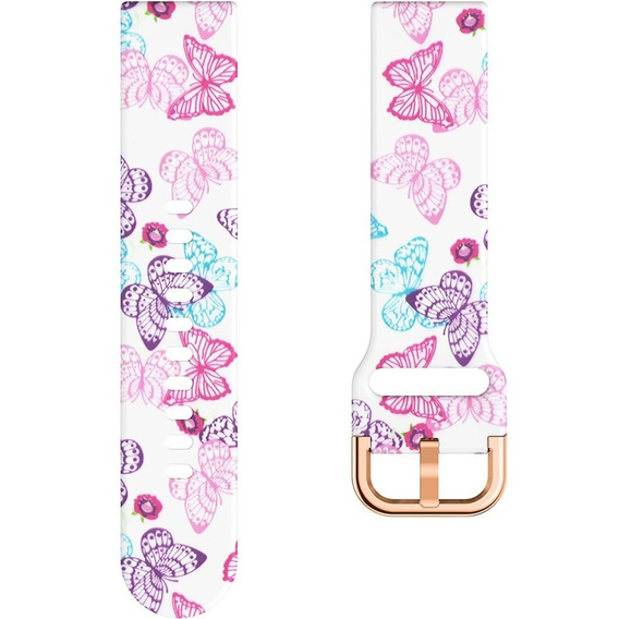 Silicone Strap for Samsung Galaxy Watch Active 20mm, Butterfly