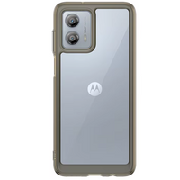 Case for Motorola Moto G84 5G, Fusion Hybrid, transparent / black