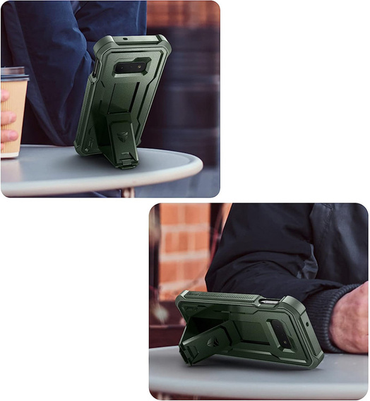 Armored case for Samsung Galaxy S10e, Dexnor Full Body, green