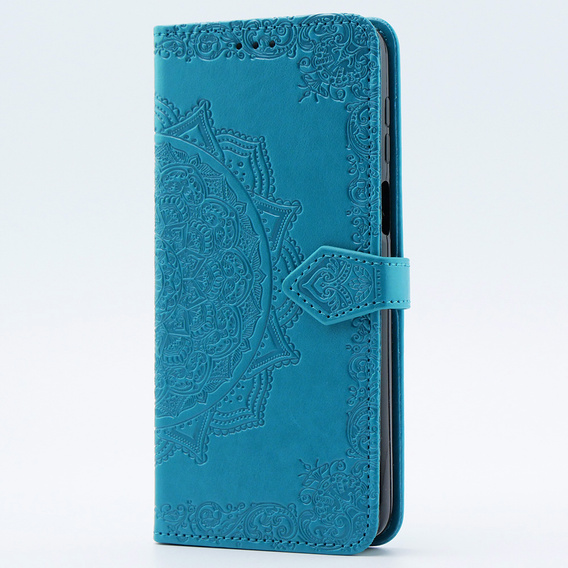 Flip case for Motorola Moto G54 5G, Mandala, blue