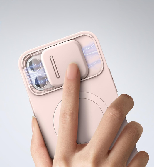 Case for iPhone 13 Pro Max/12 Pro Max Suritch Shockproof, Suritch Shockproof, for MagSafe, pink