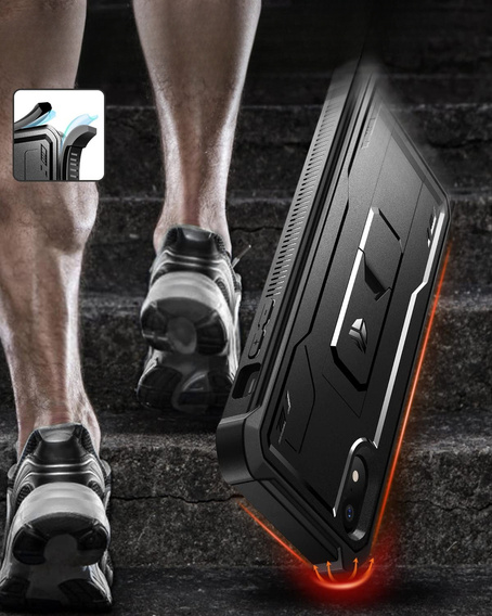 Armored case for iPhone XR, Dexnor Full Body, black